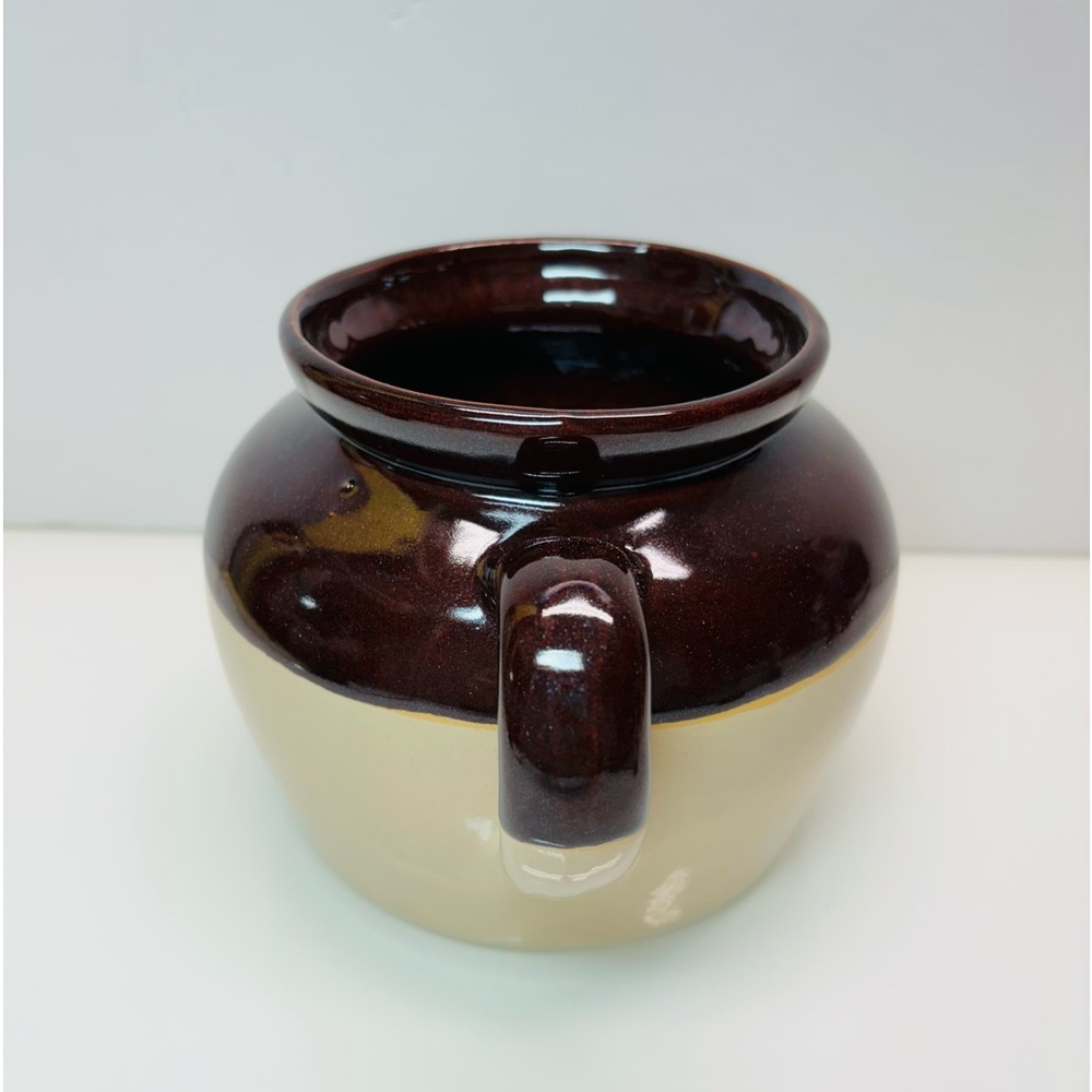 R.R.P. Co. Roseville Ohio Stoneware Crock Pottery Bean Pot Vase Rustic Vintage